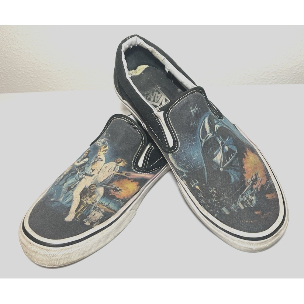 Vans Mens Slip On Star Wars A New‎ Hope Darth Vader 8 Black Collectible